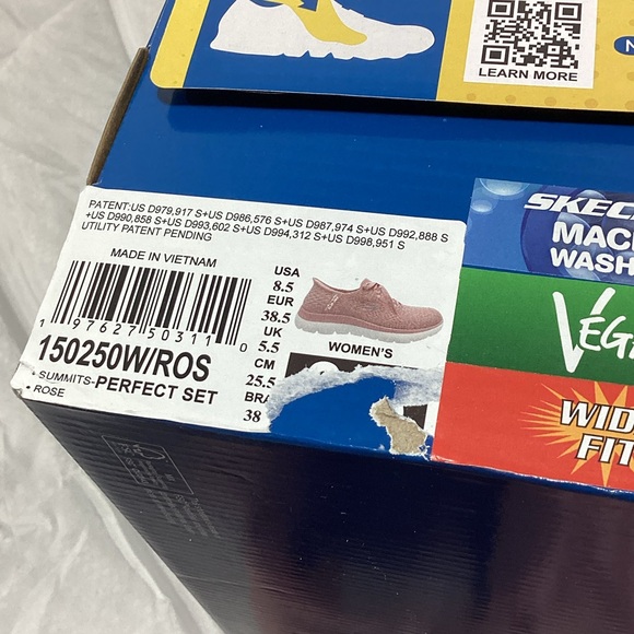 Skechers size 9 Wide fit Women's Pink “Perfect Set” Sneakers - Picture 8 of 11